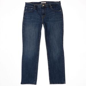 Levis Jeans Womens Size 32 Blue 505 Straight Mid Rise Denim Measures 35 x 30